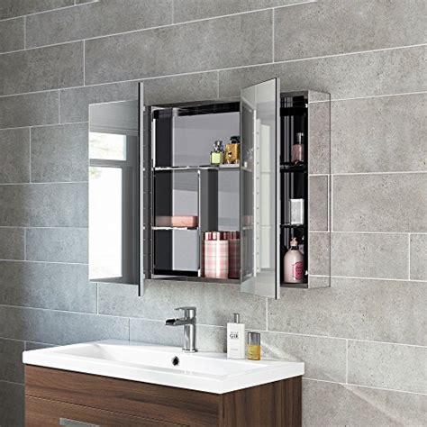 stainless steel mirror bathroom cabinet|stainless steel bathroom wall cabinets.